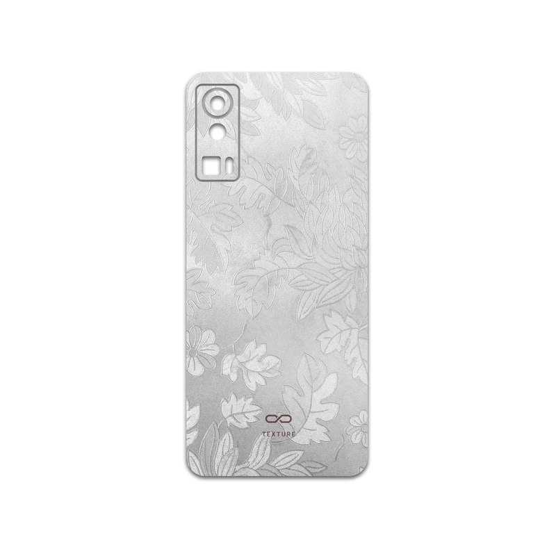 برچسب پوششی ماهوت مدل Silver-Wildflower مناسب برای گوشی موبایل جی پلاس X20