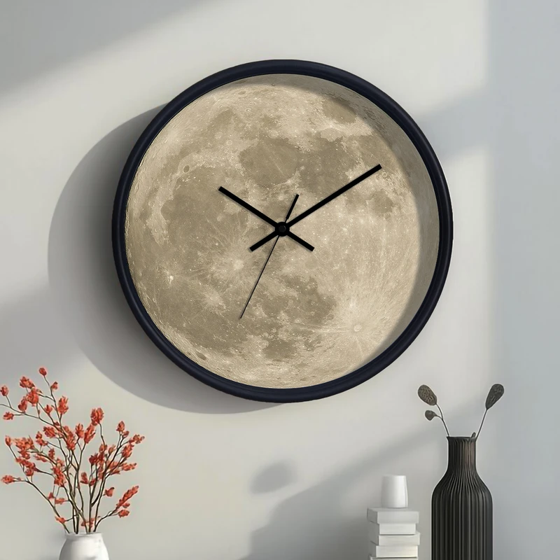 عکس شماره 2 : ساعت دیواری سال بردز طرح ماه کامل مدل cw-full moon