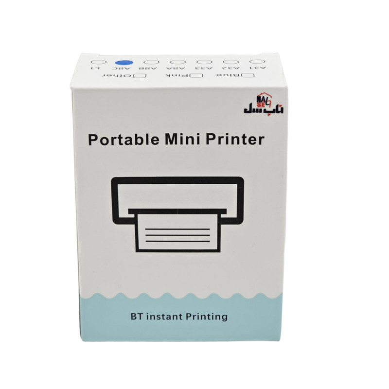 پرینتر لیبل زن ناب سل مدل پرتابل کد NAAB001 BL