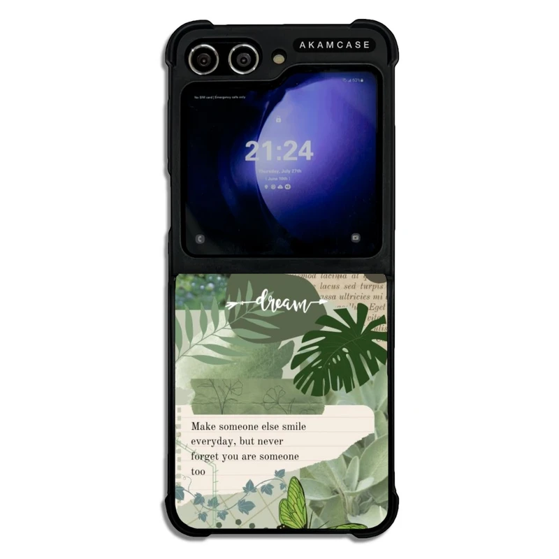 کاور آکام مدل AMC-WSGZFLIP5-GREEN-18 مناسب برای گوشی موبایل سامسونگ Galaxy Z Flip 5