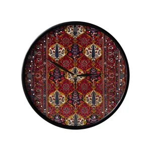 ساعت دیواری مدوپد طرح فرش چالشتر قابی لوزی مدل C-bakhtiary16