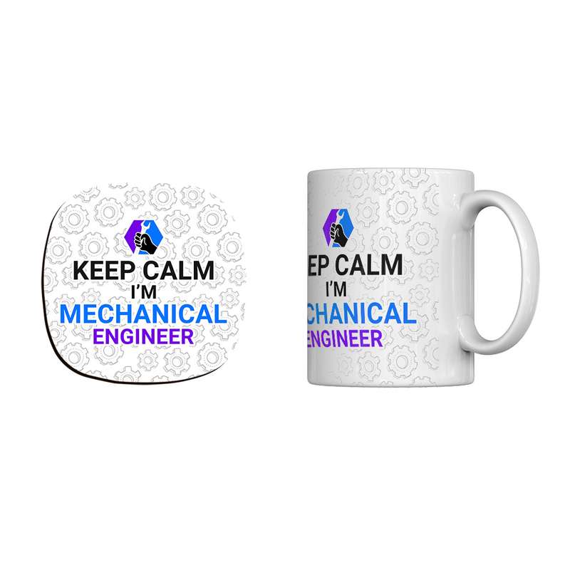 ماگ ترمه طراحان ایده مدل mechanical engineer کد cfp1259 به همراه زیرلیوانی
