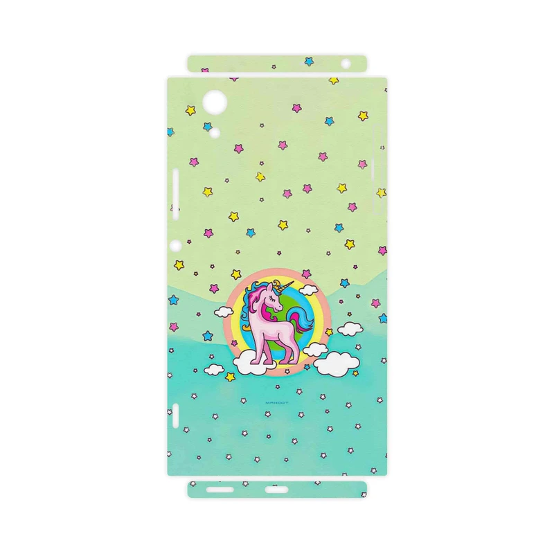 برچسب پوششی ماهوت مدل Rainbow unicorn adventure-FullSkin مناسب برای گوشی موبایل سونی Xperia XA1