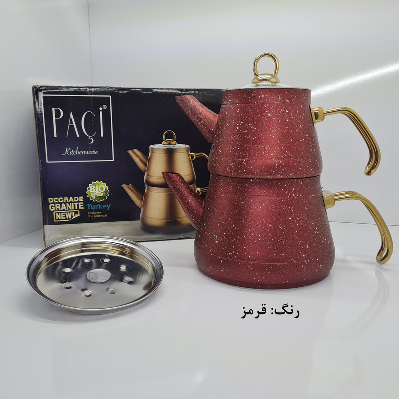 ست کتری و قوری پاچی مدل PIRAMITE به همراه استند فلزی ست کتری و قوری پاچی مدل PIRAMITE به همراه استند فلزی