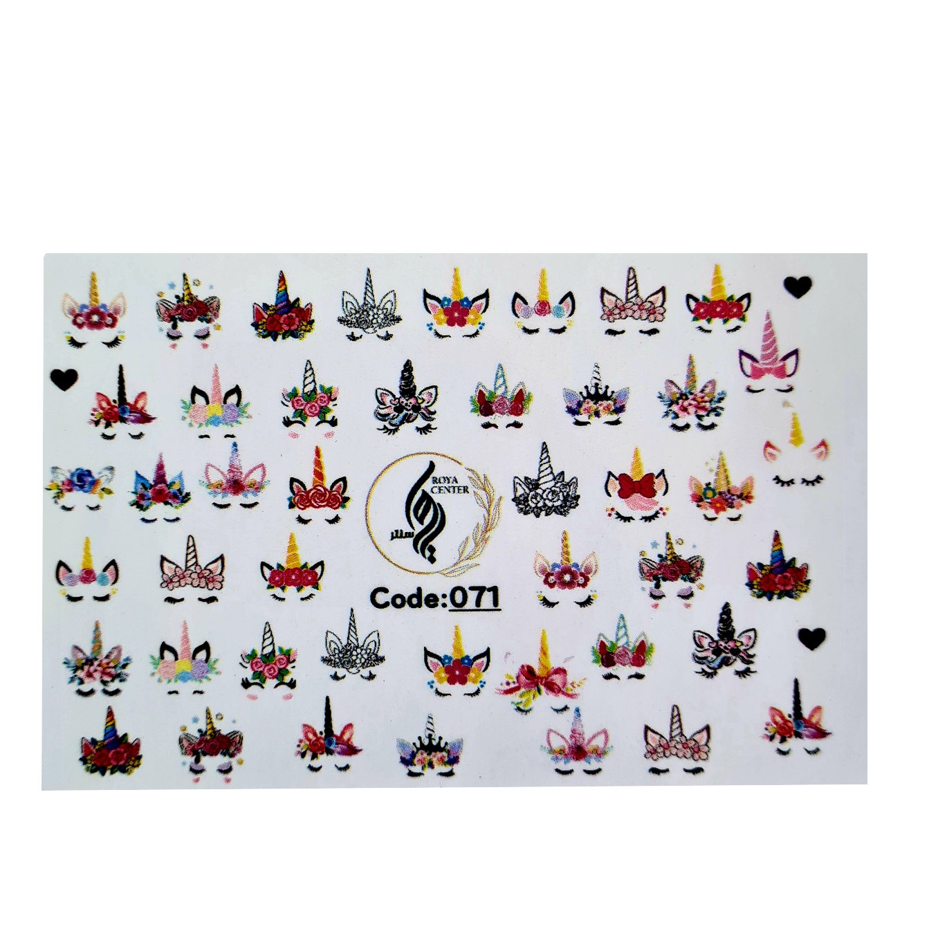  برچسب لنز ناخن رویاسنتر مدل 071