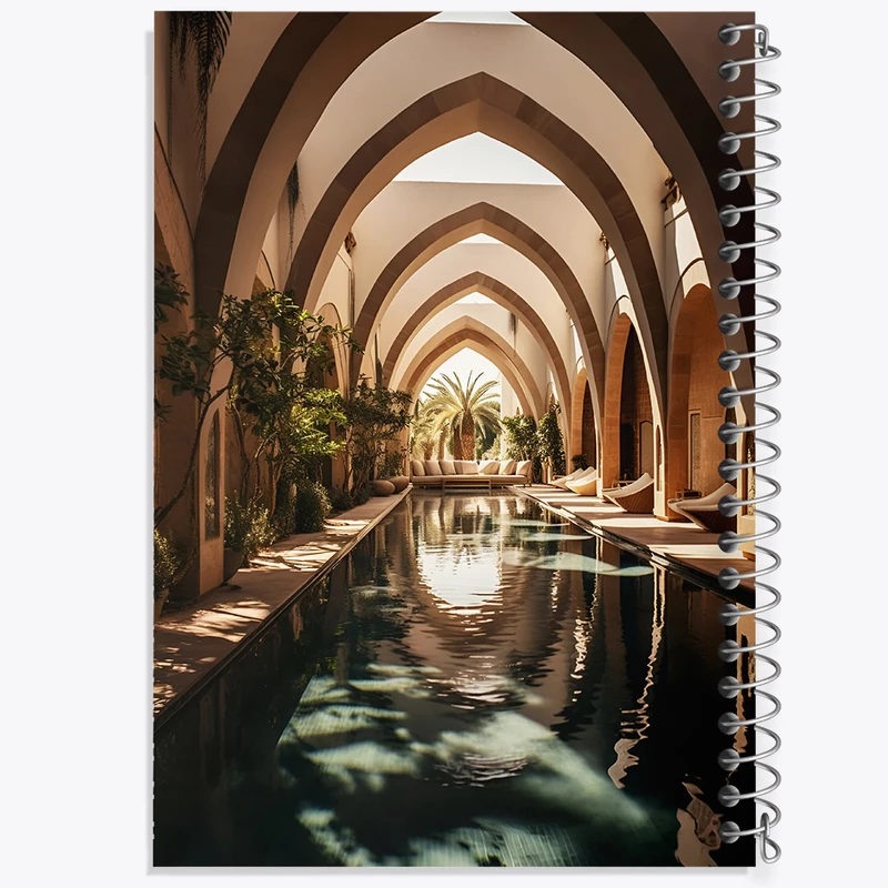 دفتر شطرنجی 50 برگ خندالو طرح حیاط خانه کد F6351