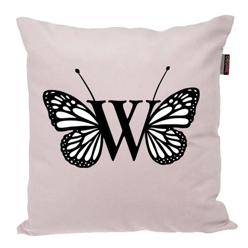 کوسن ناریکو مدل فانتزی طرح اسم W کد 04506