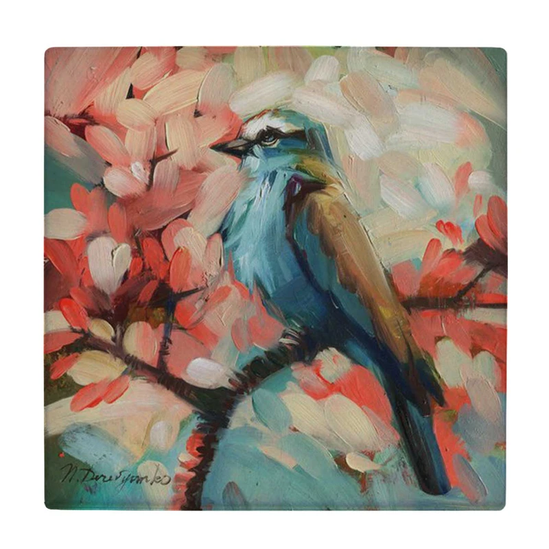 زیر لیوانی طرح پرنده و شاخه درخت کد    4046469_2544