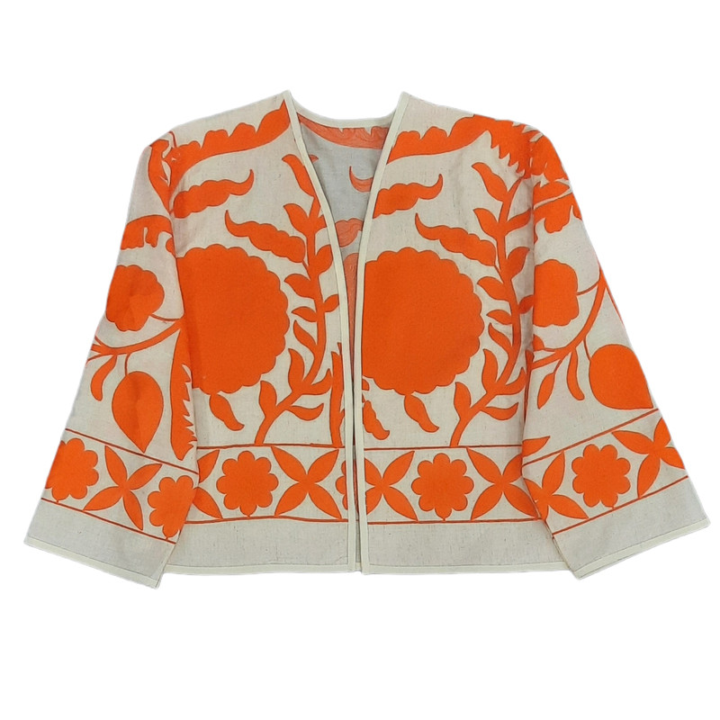 کت زنانه مدل کراپ سوزندوزی کد a23