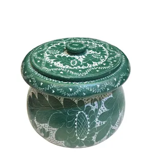 ظرف دیزی سنگی طرح گلدار مدل رنگی کد DZG2CLR10