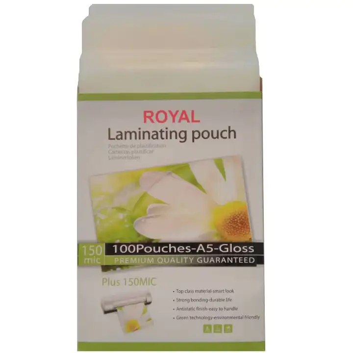 طلق پرس رویال کد 43 سایز A5 بسته 100 عددی