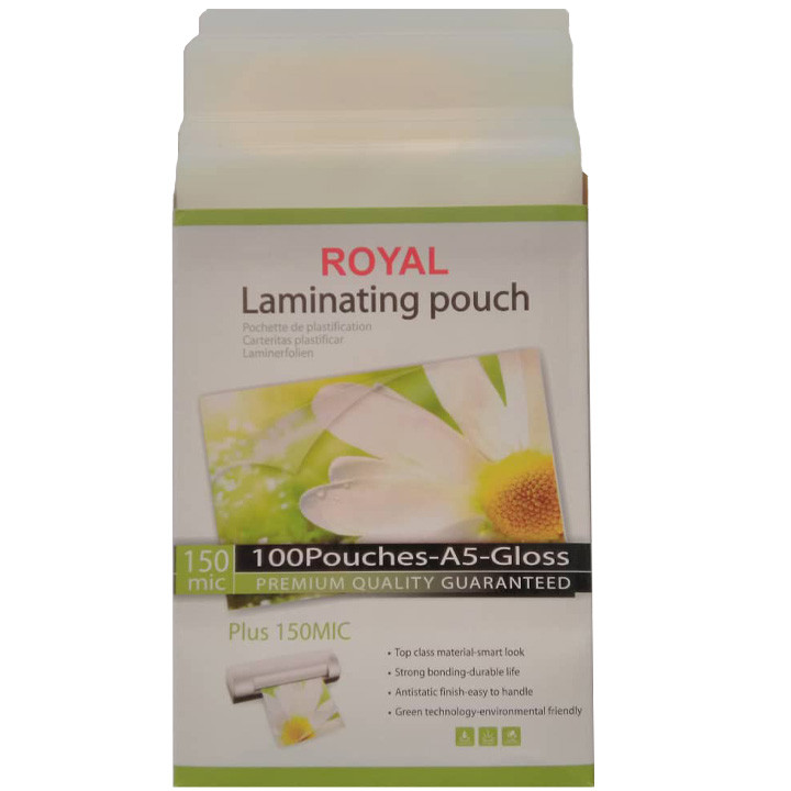 طلق پرس رویال کد 43 سایز A5 بسته 100 عددی