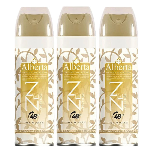 اسپری بدن زنانه آلبرتا مدل ذن حجم 200 میلی لیتر مجموعه 3 عددی اسپری بدن زنانه آلبرتا مدل ذن حجم 200 میلی لیتر مجموعه 3 عددی