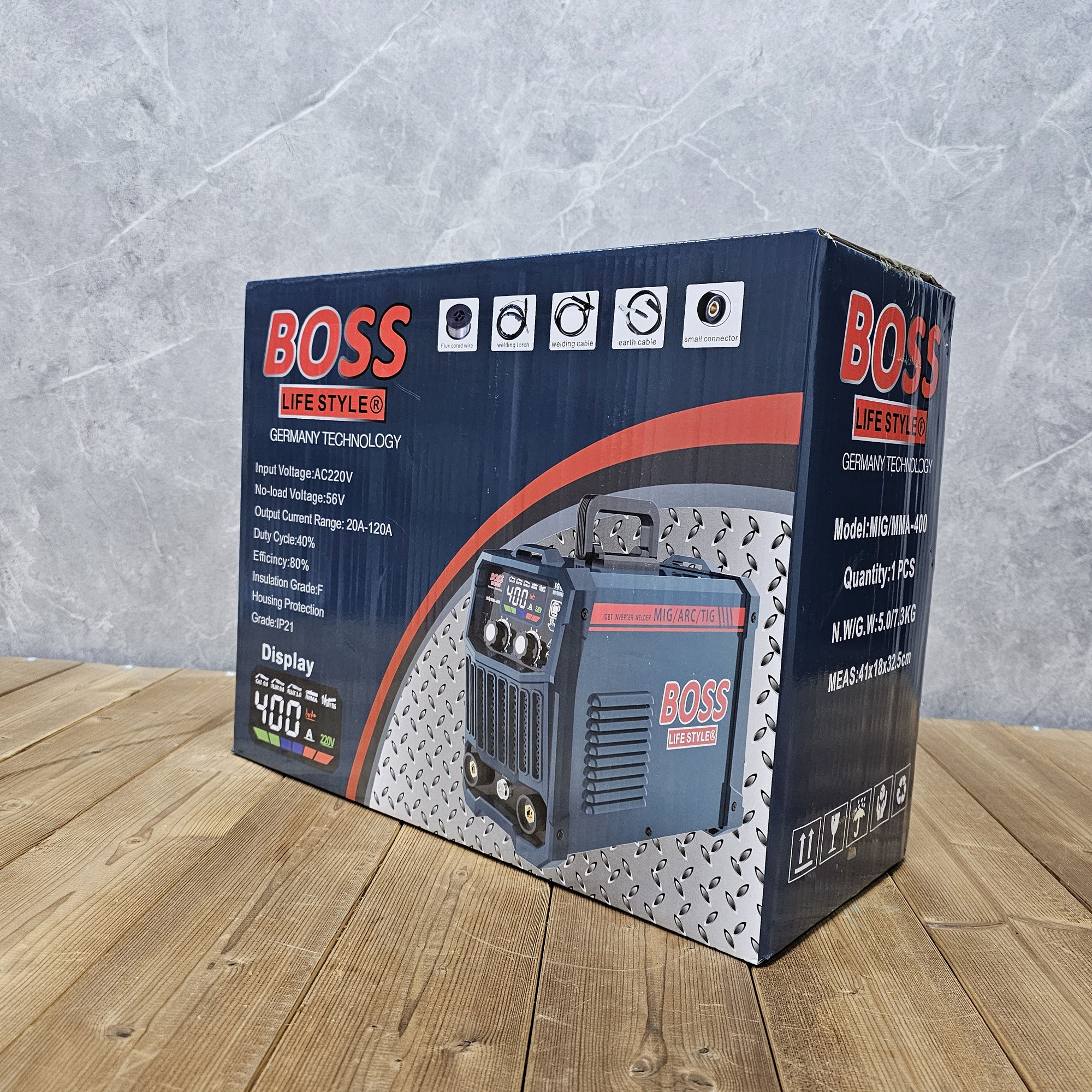 دستگاه جوش CO2 صنعتی 400 آمپر باس مدل MIG/MMA-400