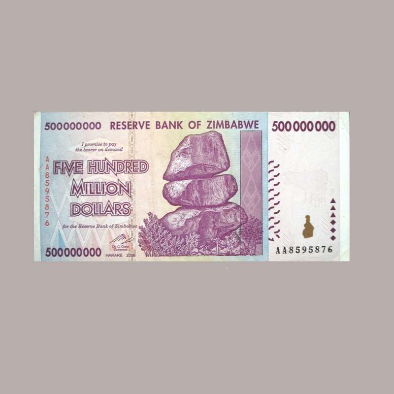 اسکناس تزئینی مدل زیمباوه کد ES2850