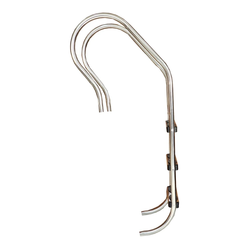 عکس شماره 3 : نردبان استخری 3 پله مدل کف پله استیل