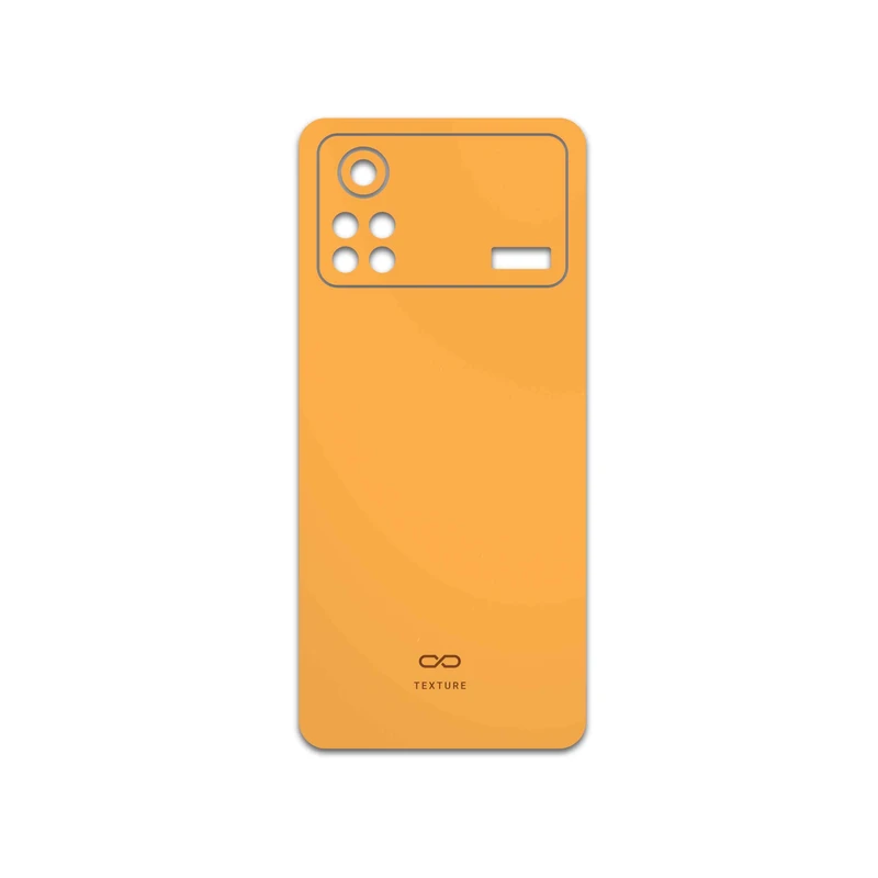 برچسب پوششی ماهوت مدل Matte-Orange مناسب برای گوشی موبایل شیائومی Poco X4 Pro 5G