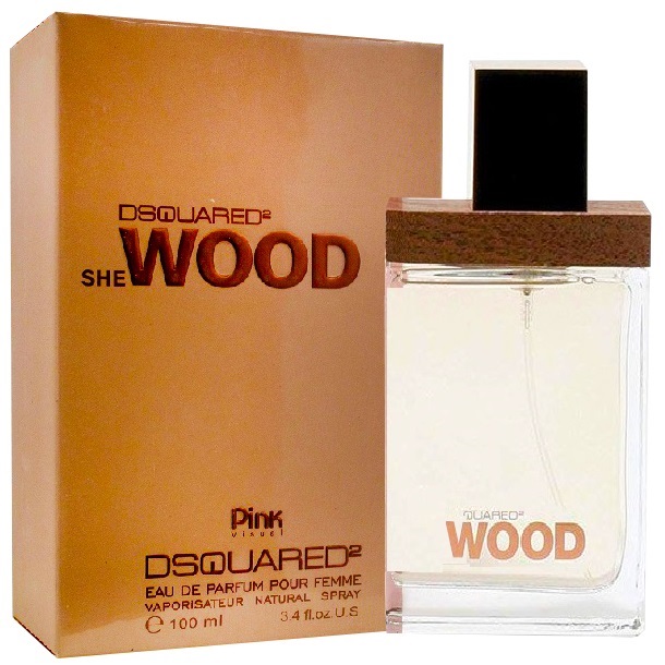 ادو پرفیوم زنانه پینک مدل She Wood DSQUARED حجم 100 میلی لیتر