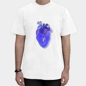 تیشرت آستین کوتاه مردانه طرح قلب
