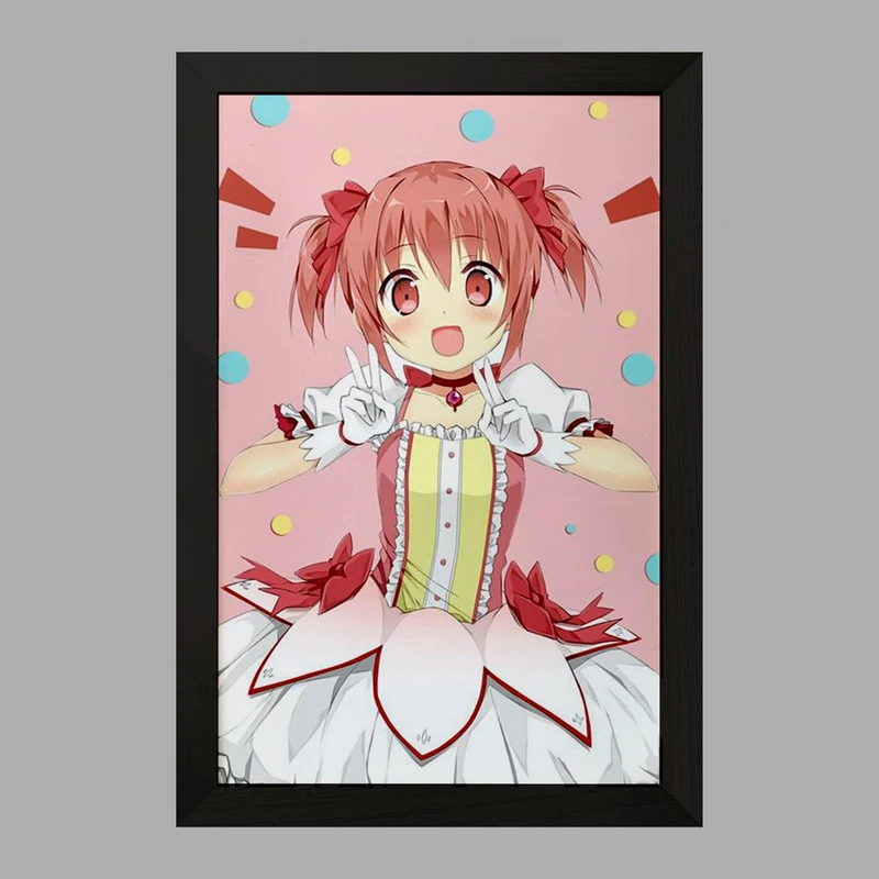 تابلو خندالو مدل مادوکا کانام انیمه مادوکا مجیکا Madoka Magica  کد 18378