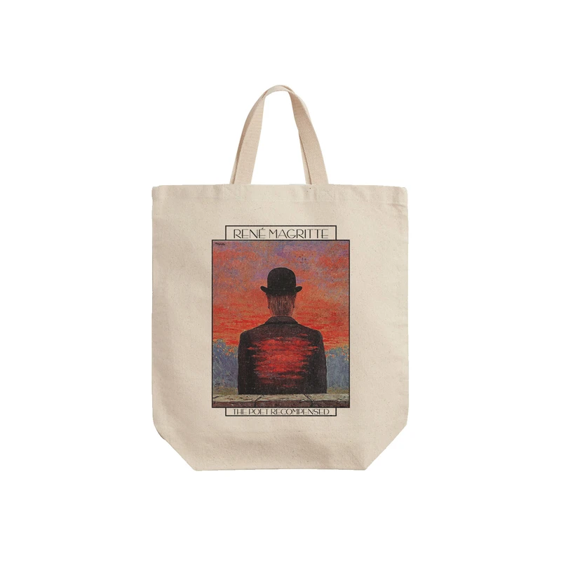 ساک خرید ترمه طراحان ایده مدل جبران شاعر از ماگریت کد art0478 - S