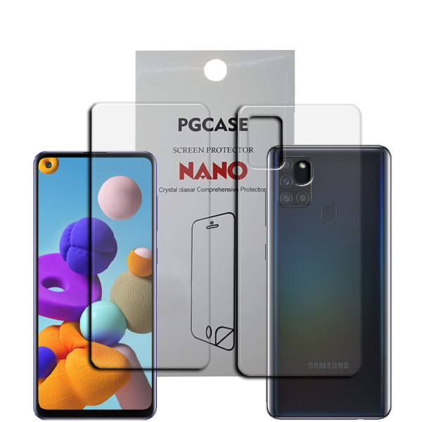 محافظ صفحه نمایش مدل Star Max مناسب برای گوشی موبایل سامسونگ Galaxy A21S به همراه محافظ پشت گوشی