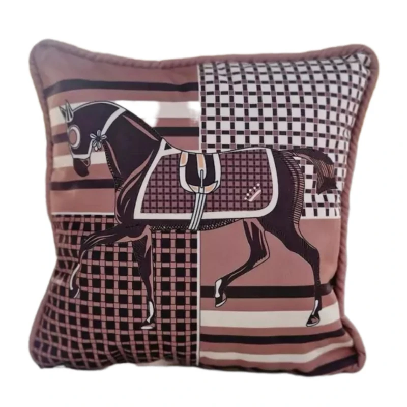 کاور کوسن مدل چاپی طرح رخش کد K005 سایز 45*45 سانتی متر