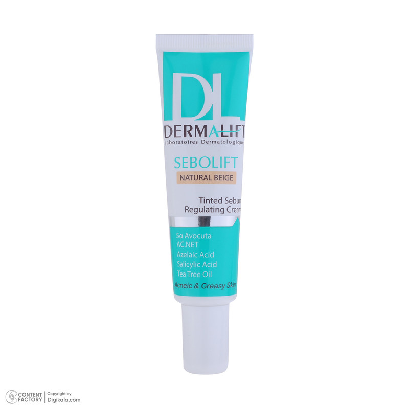 کرم ضد جوش صورت درمالیفت مدل sebolift مناسب پوست‌های چرب و آکنه‌ای حجم 30 میلی لیتر