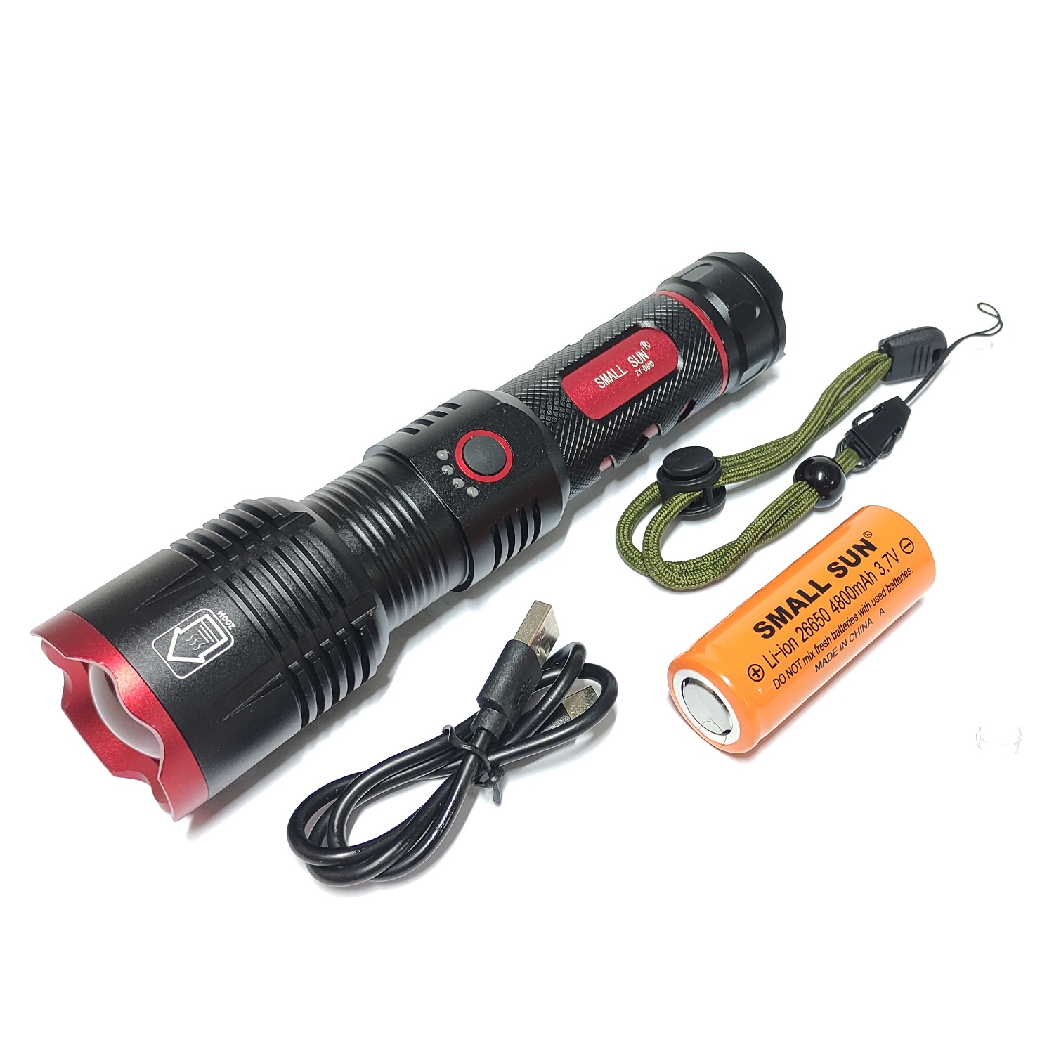 چراغ قوه دستی اسمال سان مدل ZY-B600 چراغ قوه دستی اسمال سان مدل ZY-B600