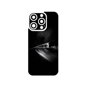 MAHOOT Black Portrait Cover Sticker for Apple iPhone 15 Pro