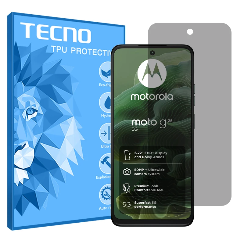 محافظ صفحه نمایش حریم شخصی تکنو مدل Resistant مناسب برای گوشی موبایل موتورولا Moto G35