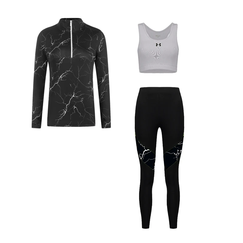 ست 3 تکه لباس ورزشی زنانه مدل 1801-1401-276