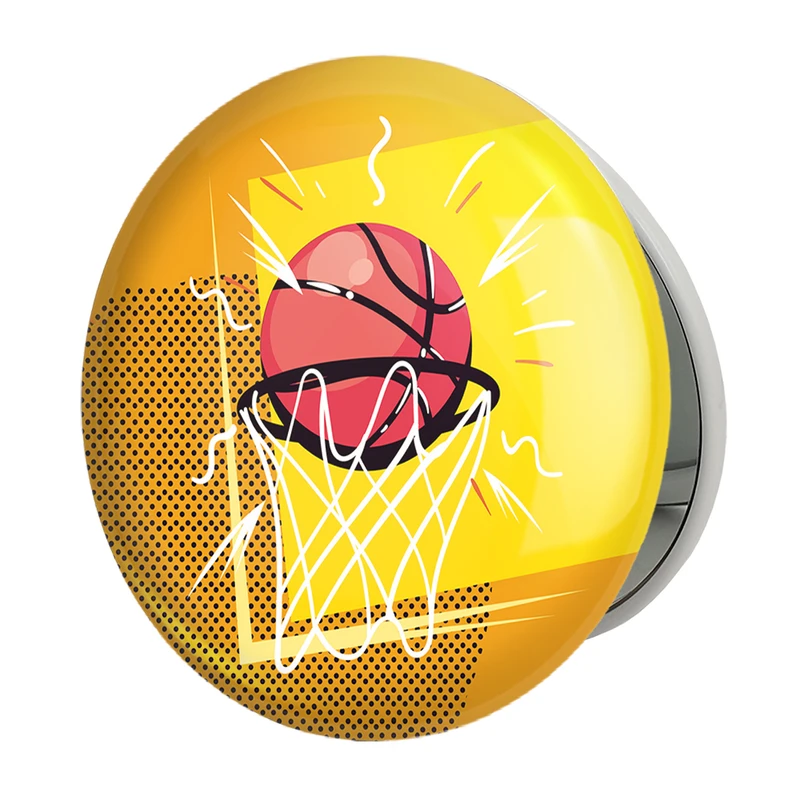 آینه جیبی خندالو طرح بسکتبال Basketball مدل تاشو کد 26466 
