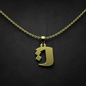 گردنبند طلا 18 عیار زنانه مدوپد مدل حرف ت کد I2-1-1592
