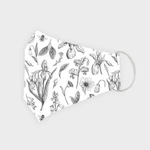 ماسک پارچه‌ای مدل نقاشی