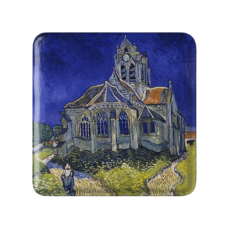 پیکسل خندالو طرح کلیسای اوور ونسان ونگوگ (Van Gogh) مدل مربعی کد 36827