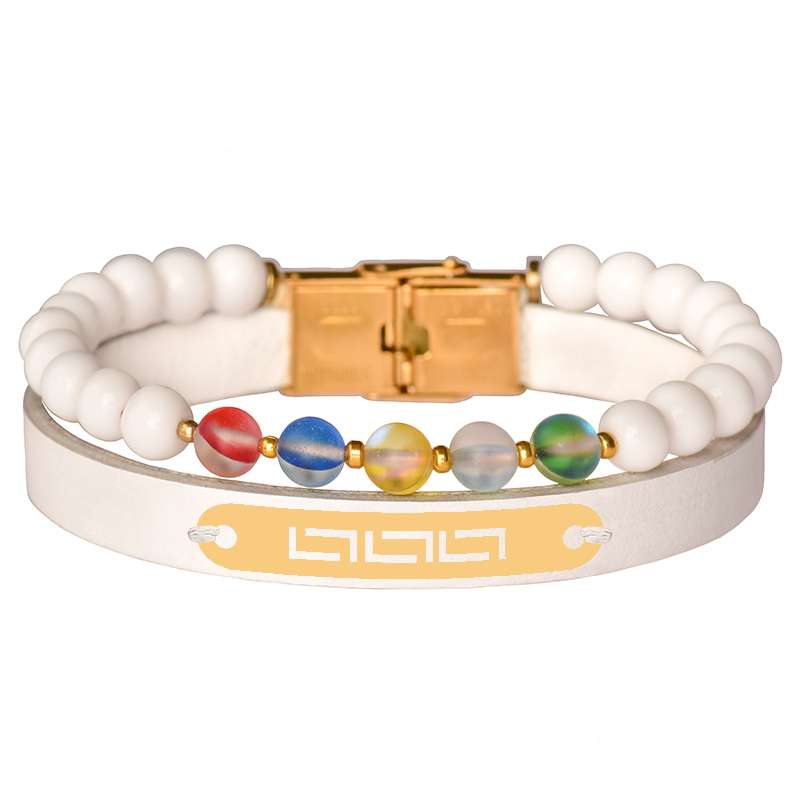 دستبند طلا 18 عیار مردانه کرابو مدل Kr102308