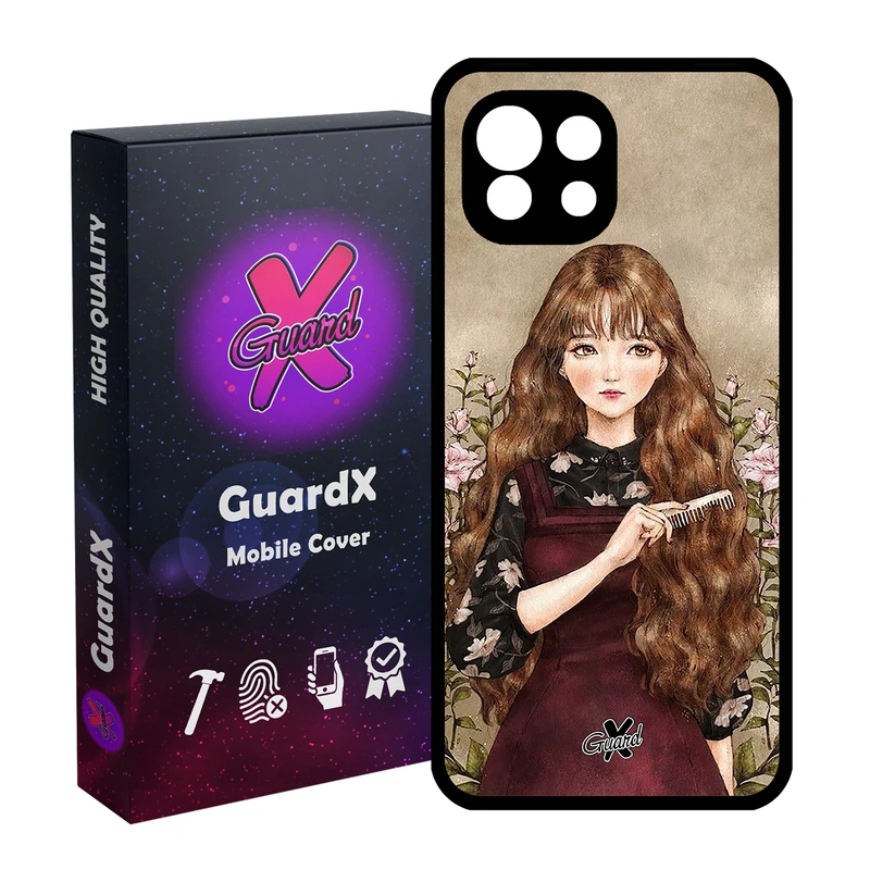 کاور گارد ایکس طرح دختر مدل Glass10246 مناسب برای گوشی موبایل شیائومی Mi 11 Lite