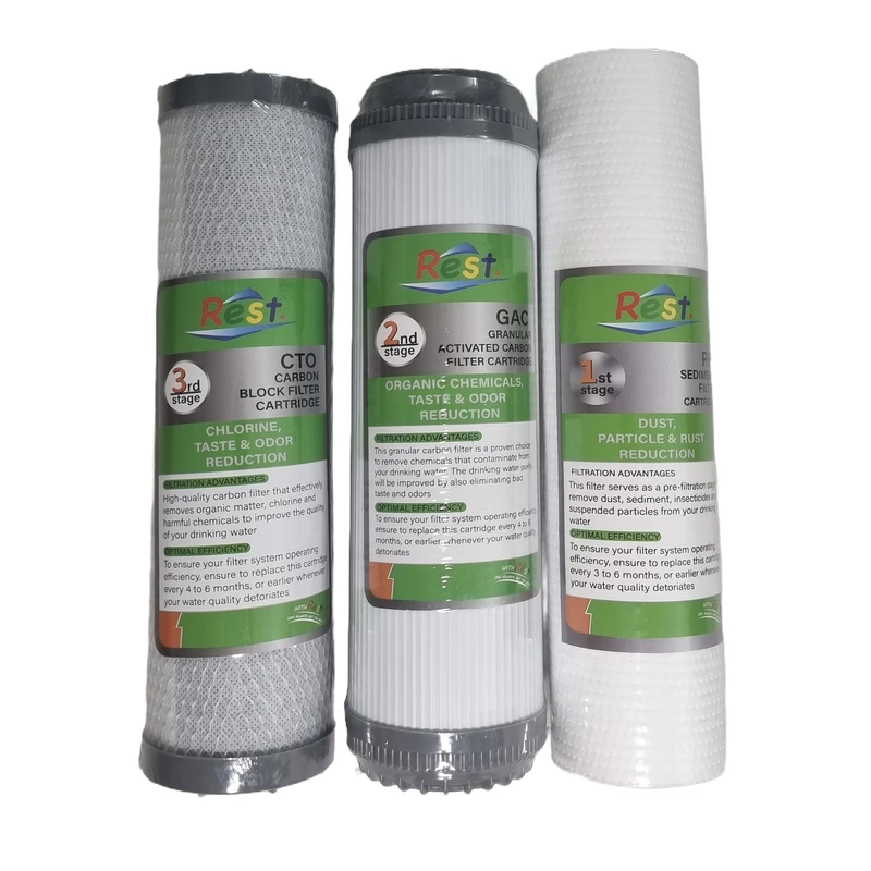 فیلتر دستگاه تصفیه آب رست مدل گیاهی G1 مجموعه ۳ عددی