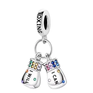 آویز گردنبند نقره زنانه پاندورا مدل دستکش های بوکس ۶۵۰۹