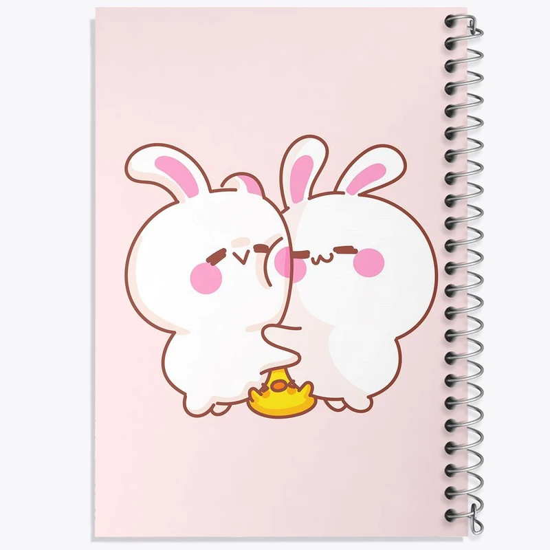 دفتر شطرنجی 50 برگ خندالو طرح خرگوش بامزه کد 29201