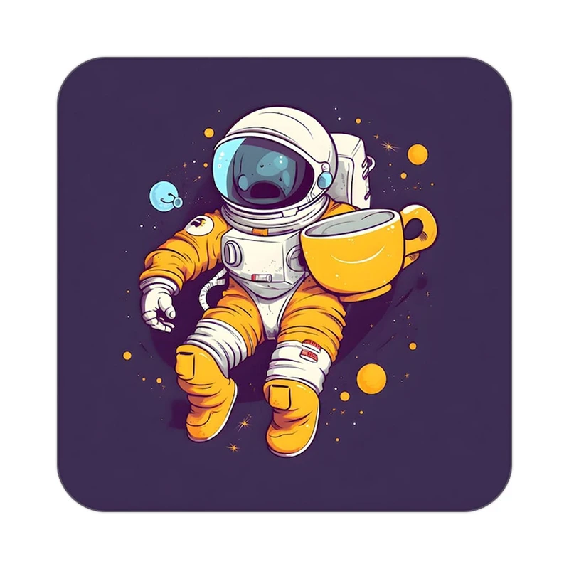 زیر لیوانی کاکتی طرح فضانورد مدل mp46465