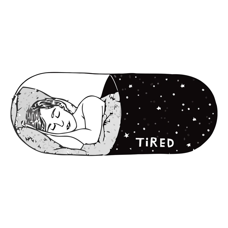 برچسب لپ تاپ پویا مارکت طرح خستگی کد 876