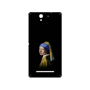 MAHOOT Girl with a Pearl Earring of Vermeer Cover Sticker for Sony Xperia C3 Dual