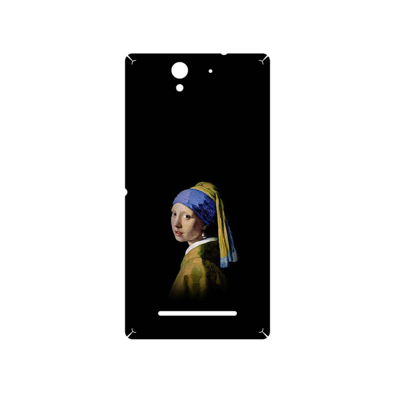 برچسب پوششی ماهوت مدل Girl with a Pearl Earring of Vermeer مناسب برای گوشی موبایل سونی Xperia C3 Dual