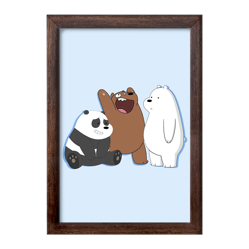 تابلو خندالو طرح انیمیشن سه خرس کله پوک کد 27649