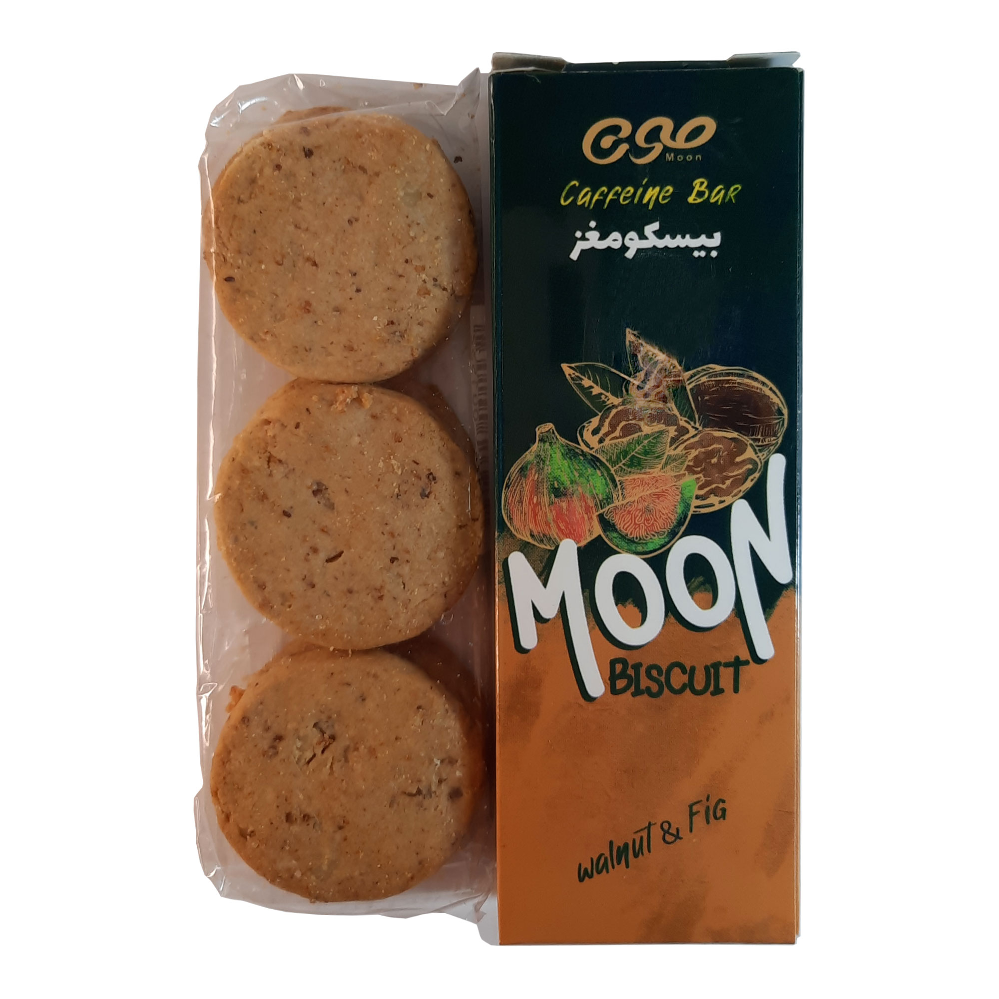 بیسکو مغز گردو انجیر مون - 30 گرم