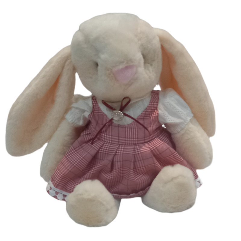 عروسک مدل خرگوش لباس دار ارتفاع 30 سانتی متر