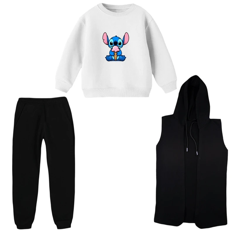 ست 3 تکه لباس راحتی بچگانه مدل استیچ کد 02