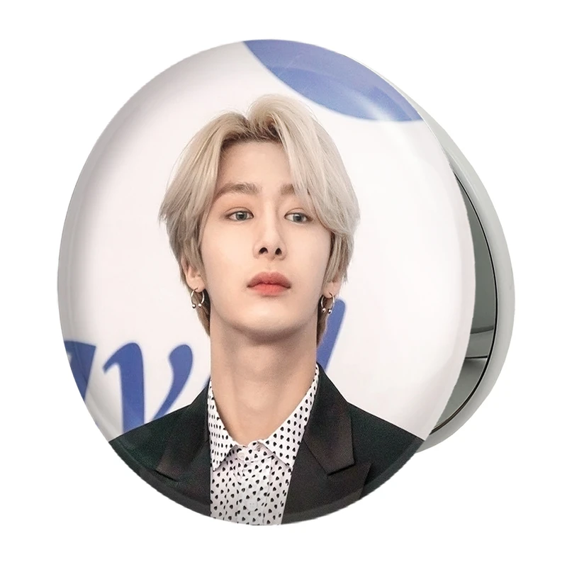 آینه جیبی خندالو طرح هیونگ وون گروه مانستا اکس MONSTA X مدل تاشو کد 21181 